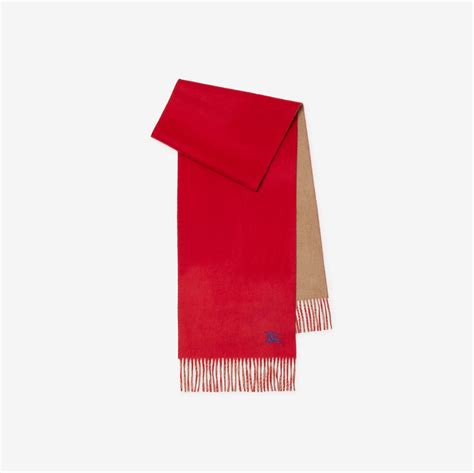 cappellino burberry bianco bambimo|Reversible Cashmere Scarf in Pillar/camel .